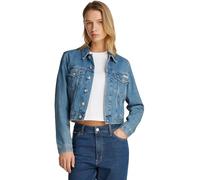 Calvin Klein Damen Jeansjacke 90'S Denim Jacket Cropped Fit, Blau (Denim Medium), L