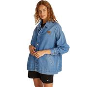 Calvin Klein Damen Jeansjacke Denim Overshirt Oversized, Blau (Denim Light), XL