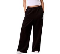 Calvin Klein Damen Jogginghose French Terry Badge Logo aus Baumwolle, Schwarz (Black), L