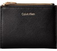 Calvin Klein Damen Kartenetui Foil Logo Zip Klein, Schwarz (Black/Toasted Coconut), Einheitsgröße