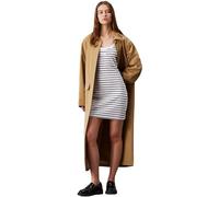 Calvin Klein Damen Kleid Tank Dress Sommer, Mehrfarbig (Ck Black/Bright White Striped), XS
