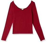 Calvin Klein Damen L/S Crew Neck Hemd, RED Carpet, L