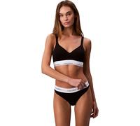 Calvin Klein Bralette Lift, wattierte Cups, Logo-Elastik, Baumwoll-Mix, Schwarz M (38)