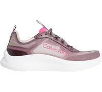 Calvin Klein Damen Light Eva Run Lup Transp Ripst HW0HW02998 Low-Top, Gold (Stony Beige/Bordeaux/Pink Yarrow), 3,5
