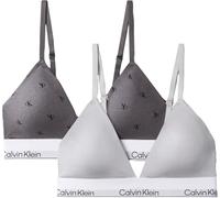 Calvin Klein Damen Lightly Lined Triangle 2pk Lv00qf9363 Dreieck (2er Pack)