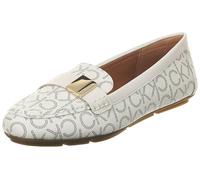 Calvin Klein Damen Lisa Loafer flach, Weiß Muilti 142, 37.5 EU