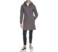 Calvin Klein Damen Long Light-Weight Puffer Jacket Daunenmantel, Leichtes, geschmiedetes Eisen, XS