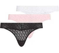 Calvin Klein Damen Low Rise Thong 3pk Lv00qd5304 Tanga (3er Pack)