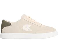Calvin Klein Damen Low Top Sneaker Low Pro aus Wildleder, Elfenbein (Light Cashew/Lichen Green), 38