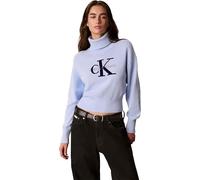 Calvin Klein Damen Ls Logo Tneck Pullover Lv047h329g Pullover (1er Pack)