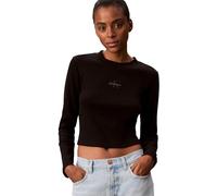 Calvin Klein Damen Ls Monologo Baby Tee Lv047a803g T-Shirts (1er Pack)