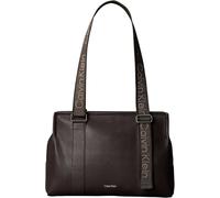 Calvin Klein Damen LV04F3644G Tragetasche mit Gurtband, Braun (Delicioso), Einheitsgröße