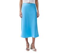 Calvin Klein Damen Matte Satin Midi Skirt Rock, Ethereal Blue, X-Groß