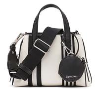 Calvin Klein Damen Millie 2-in-1 Mini-Umhängetasche mit DREI Fächern, Cherub White/Black