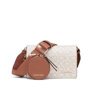 Calvin Klein Damen Millie Kameratasche mit DREI Fächern, Vanille/Kahki/Caramel