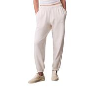 Calvin Klein Damen Monogram Logo Joggers Trainingshose, White Greige, Groß