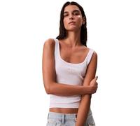 Calvin Klein Damen Monogram Scoop Nk Rib Tank Top Lv047a804g Tanktop