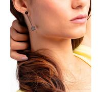 Calvin Klein Damen Ohrstecker mit Swarovski-Kristallen Edelstahl-Ohrringe Ohr-Schmuck KJ9CJE140100 Grau/Gold