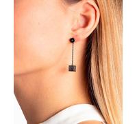 Calvin Klein Damen Ohrstecker mit Swarovski-Kristallen Edelstahl-Ohrringe Ohr-Schmuck KJ9CVE140200 Grau/Hellrosa