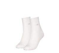 Calvin Klein Legwear Calvin Klein 2P Short Sock Roll Top Weiß Gr 39/42 Damen