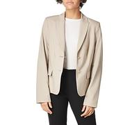 Calvin Klein Damen Petite Lux Zwei Knöpfen Blazer, Khaki, 38