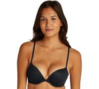 Calvin Klein Damen Plunge BH mit Push-Up, Schwarz (Black), 80E
