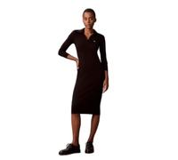 Calvin Klein Damen Ls Woven Label Johnny Collar Mid Lv047e202g Kleider