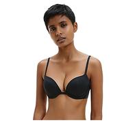 Calvin Klein Damen Push-Up BH mit Bügel, Schwarz (Black), 80D