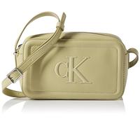 CALVIN KLEIN Damen RAISED CK CAMERA BAG LV04F3220G Crossover, Braun (Mint Tea), Einheitsgröße, Braun (Mint Tea), One Size