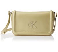 CALVIN KLEIN Damen Raised Ck Flap Crossbody Lv04f1027g Crossover, Brown (Mint Tea)