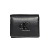 CALVIN KLEIN Damen Raised CK Medium Bifold LV04F1047G Wallets, Schwarz (Black), One Size, Schwarz (Schwarz), Einheitsgröße