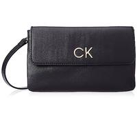 Calvin Klein Damen Re-Lock Dbl Xbody W/Flap K60k609620 Crossovers, Einheitsgröße, Schwarz (Ck Black), One Size