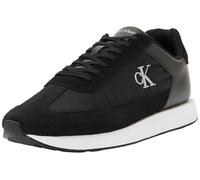 Calvin Klein Damen Retro Runner Lace-up WINGT Mix YW0YW02061 Low-Top, Schwarz (Black/Bright White), 5, Schwarz, Hellweiß, 38 EU