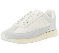 Calvin Klein Damen Retro Runner Laceup Wingt Mix Yw0Yw02061 Low Top, BEIGE (Dk Ecru/Pearl Grey/Marshmallow), 40 EU