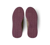 Slip-On Sneaker CALVIN KLEIN JEANS "RETRO RUNNER SOCK LACEUP MIX MAT", Damen, Gr. 38, taupe, altrosa, grau, Textil, Veloursleder, kontrastfarbene Details, Schuhe, Schlupfschuh, Freizeitsneaker, Halbsc