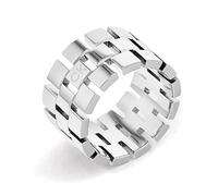 Calvin Klein Damen-Ring aus der geometrischen Kollektion, Edelstahl, erhältlich in Silber oder Gold