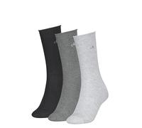 CK Calvin Klein Socken mit Logo-Stitching im 3er-Pack in Mittelgrau, Größe 39-42