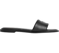 Calvin Klein Damen Round Flat SNDL LTH Bar Hw 2 Hw0hw02925 Flache Sandalen, Black (Triple Black), 38 EU