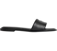 Calvin Klein Damen Round Flat SNDL LTH Bar Hw 2 Hw0hw02925 Flache Sandalen, Black (Triple Black), 40 EU