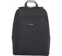 Calvin Klein Damen Rucksack Business Backpack Saffiano Handgepäck, Schwarz (Ck Black/Sand Pebble), Einheitsgröße