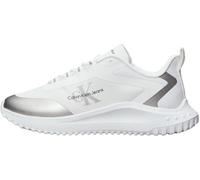 Calvin Klein Damen Runner Sneaker Eva Low Lace Mix Sportlich, Weiß (Bright White/Silver), 40