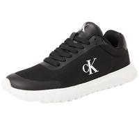Keilsneaker CALVIN KLEIN JEANS "3 EVA RUNNER MESH WN", Damen, Gr. 36, schwarz-weiß (schwarz, weiß), Polyester, sportlich, Schuhe, Freizeitschuh, Halbschuh, Schnürschuh mit Logoschriftzug (44266163-36)