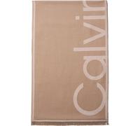 Schal CALVIN KLEIN, Damen, desert taupe, nacreous clouds, Web, Viskosemischung, unifarben, Modetücher Schal, Regular fit (88188432-0) desert taupe, nacreous clouds