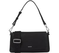 Calvin Klein Damen Schultertasche Must Convertible Abnehmbarer Träger, Schwarz (Ck Black), Einheitsgröße