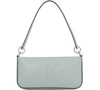 Calvin Klein Damen Schultertasche Sculpted Shoulder Pouch aus Kunstleder, Grau (Slate Gray), Einheitsgröße