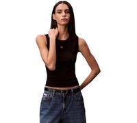 Calvin Klein Damen Sl Woven Label 2x2 Baby Rib Cuto Lv047f246g Tanktop