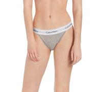 Calvin Klein Damen Slip Bikini Form High Leg mit Stretch, Grau (Grey Heather), L