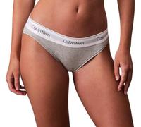 Bikinislip "MODERN COTTON", Damen, Gr. XL (42), grau (grau heather), Obermaterial: 53% Baumwolle, 35% Modal, 12% Elasthan, CALVIN KLEIN UNDERWEAR, meliert, Unterhosen, mit breitem Bündchen (25265848-X
