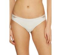 Calvin Klein Damen Slip Bikini Form mit Spitze, Weiß (Ivory), L