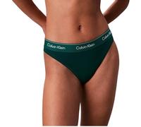 Calvin Klein Damen Slip High Leg mit Logobund, Blau (Turf), XS